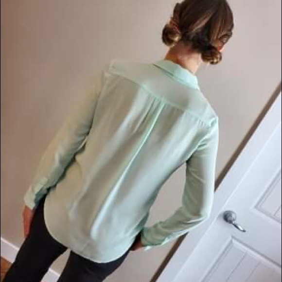Noul teal button up blouse - Picture 8 of 8